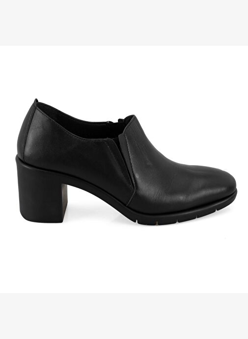 Kadın Siyah DesaComfort Topuklu Deri Günlük Ayakkabı - Görsel 3