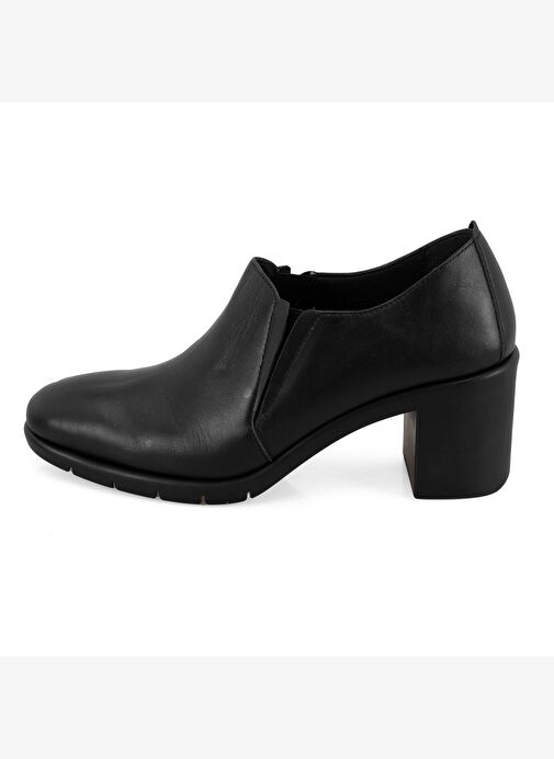 Kadın Siyah DesaComfort Topuklu Deri Günlük Ayakkabı - Görsel 4