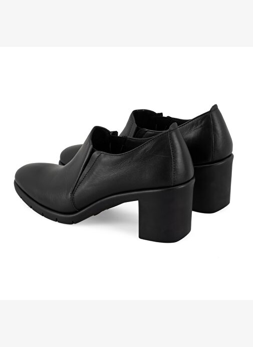 Kadın Siyah DesaComfort Topuklu Deri Günlük Ayakkabı - Görsel 5