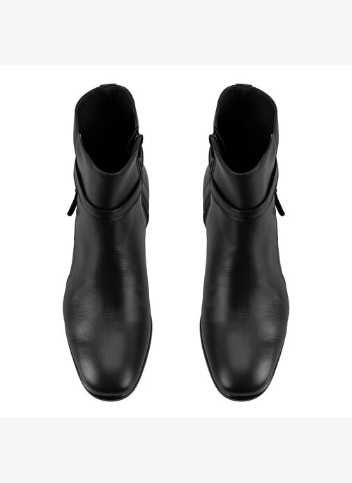 Hallie Siyah Kadın DesaComfort Topuklu Deri Bot - Görsel 7