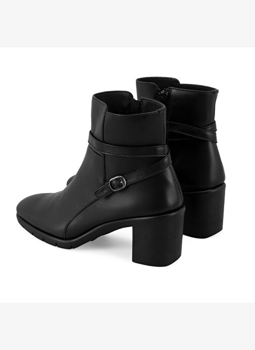 Hallie Siyah Kadın DesaComfort Topuklu Deri Bot - Görsel 8