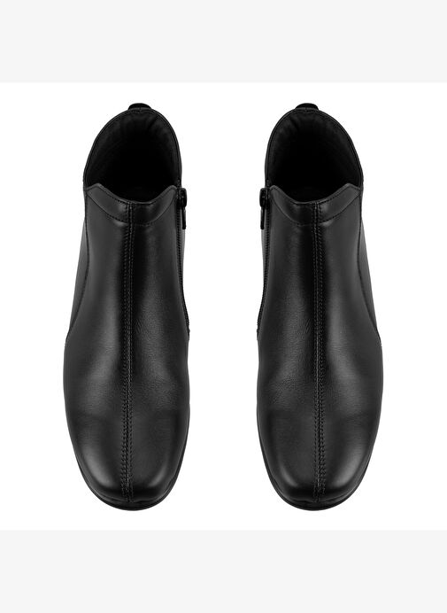 Jalyn Siyah Kadın DesaComfort Fermuarlı Deri Bot - Görsel 7