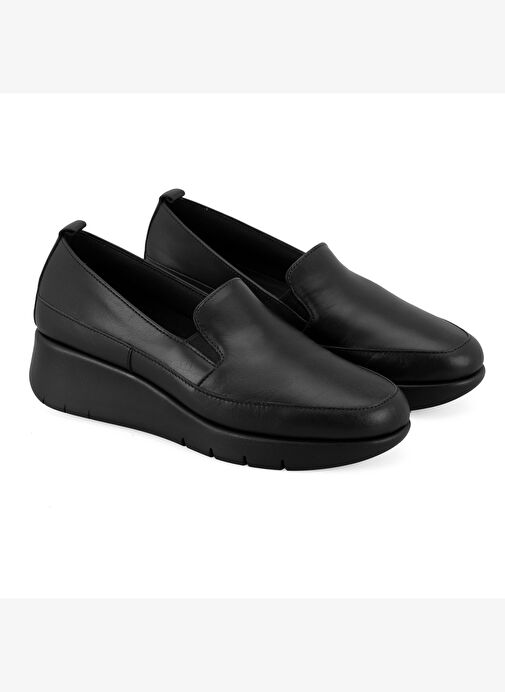 Kadın Siyah DesaComfort Deri Günlük Ayakkabı - Görsel 2