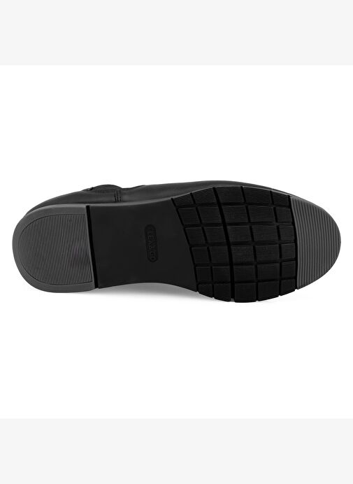 Kayley Siyah Kadın DesaComfort Lastikli Deri Chelsea Bot - Görsel 8