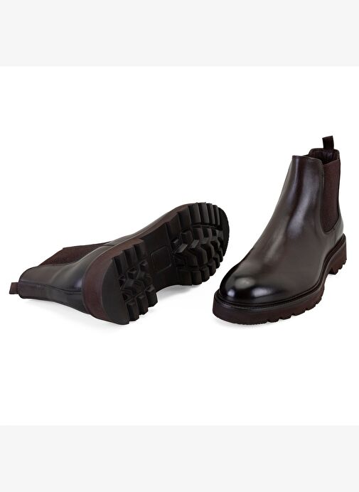 Desa Desa Kahverengi Gaven Kahve Erkek Lastikli Deri Chelsea Bot Boyner'de! Kahverengi - 8. görsel