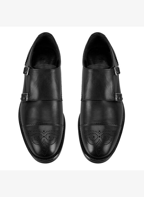 Kadın Siyah Deri Klasik Ayakkabı - Görsel 5