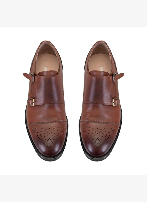 Kadın Taba Deri Klasik Ayakkabı - Görsel 8