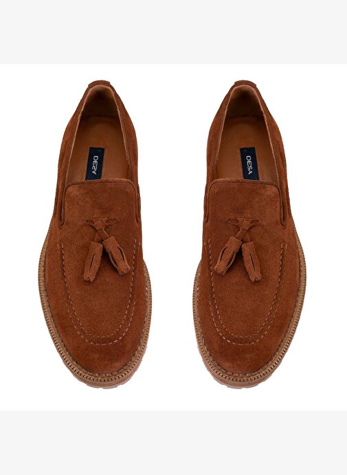 Gavyn Taba Erkek Süet Deri Loafer - Görsel 6