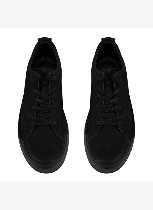 Estevan Siyah Erkek Nubuk Deri Günlük Ayakkabı - Görsel 6