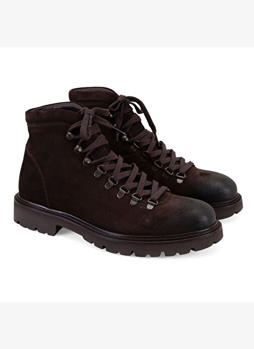 Keid Kahve Erkek Süet Bağcıklı Bot - Görsel 2