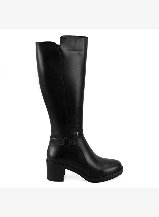 Desa Desa Kadın Siyah Topuklu Deri Çizme Bot | Boyner Siyah - 3. görsel