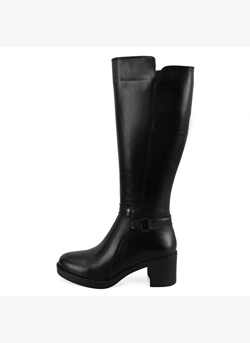 Desa Desa Kadın Siyah Topuklu Deri Çizme Bot | Boyner Siyah - 4. görsel