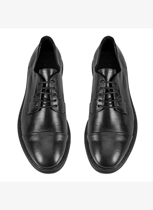 Darly Siyah Erkek Deri Günlük Ayakkabı - Görsel 8