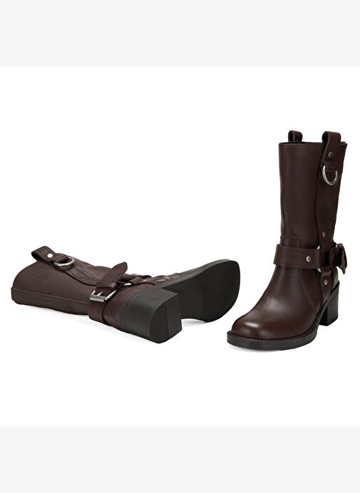 Desa Desa Kahverengi Kadın Kahve Deri Kovboy Çizme Bot | Boyner Kahverengi - 7. görsel