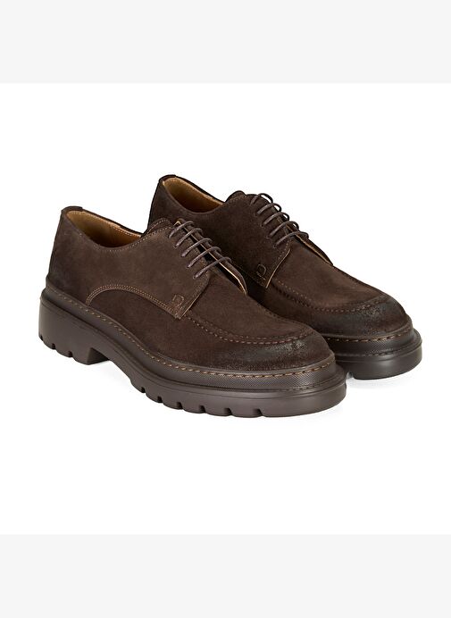 Fabian Kahve Erkek Süet Deri Günlük Ayakkabı - Görsel 2