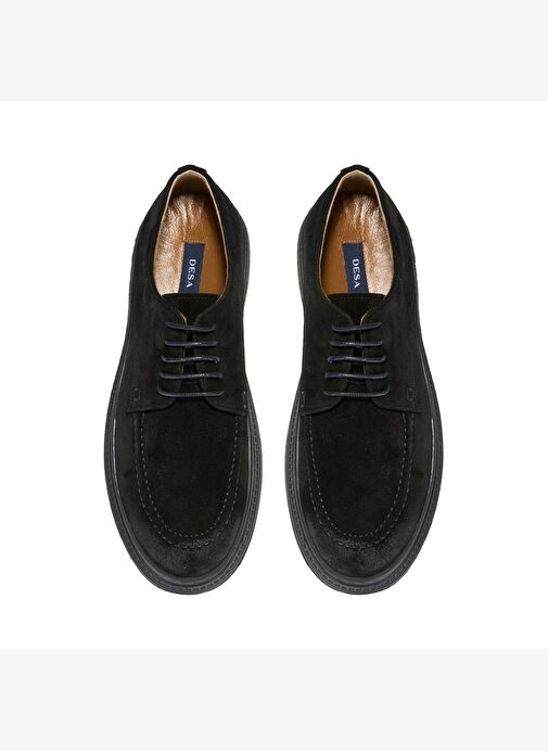 Fabian Siyah Erkek Süet Deri Günlük Ayakkabı - Görsel 7