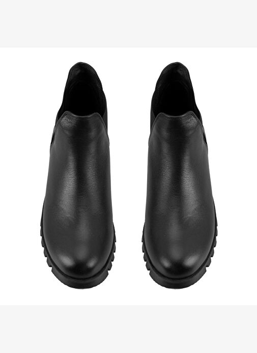 Phoebe Siyah Kadın DesaComfort Lastikli Deri Bot - Görsel 6