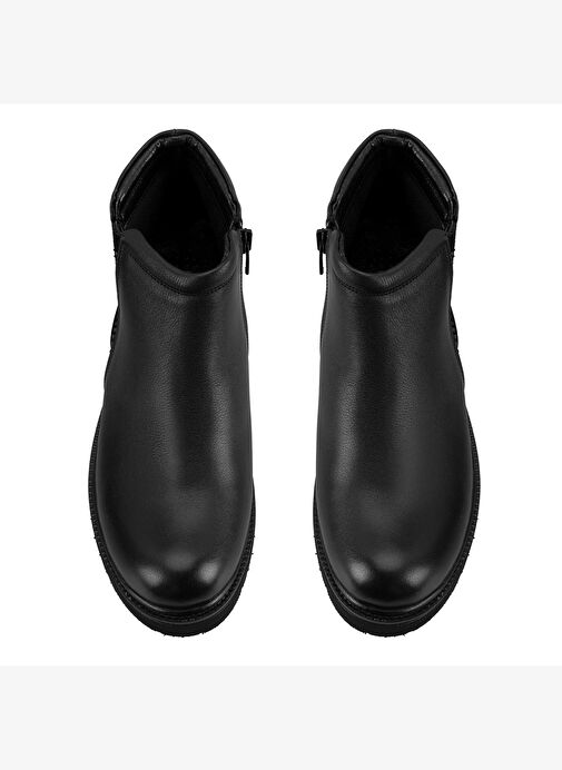 Paulina Siyah Kadın DesaComfort Lastikli Deri Bot - Görsel 5