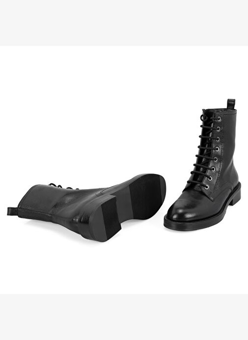 Etira Siyah Kadın Deri Bot - Görsel 9