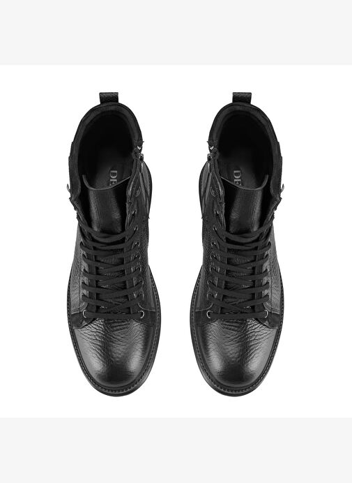 Linia Siyah Erkek Deri Bot - Görsel 8