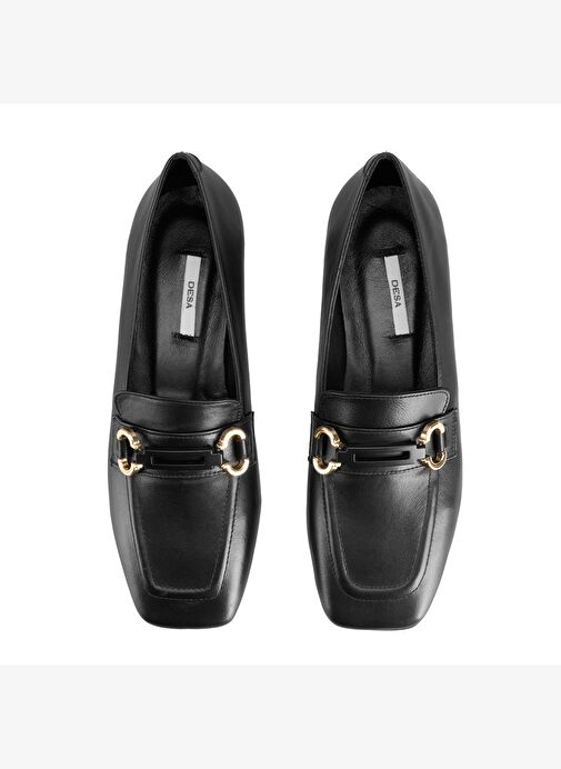 Kadın Siyah Deri Günlük Ayakkabı - Görsel 8