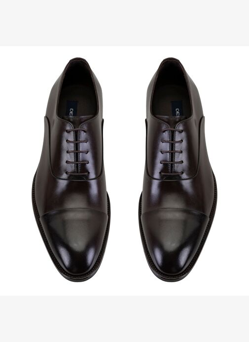 Howard Kahve Erkek Deri Klasik Ayakkabı - Görsel 7