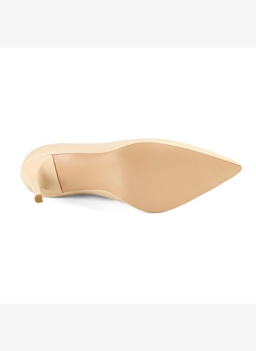 Kadın Ten Klasik Deri Stiletto - Görsel 6