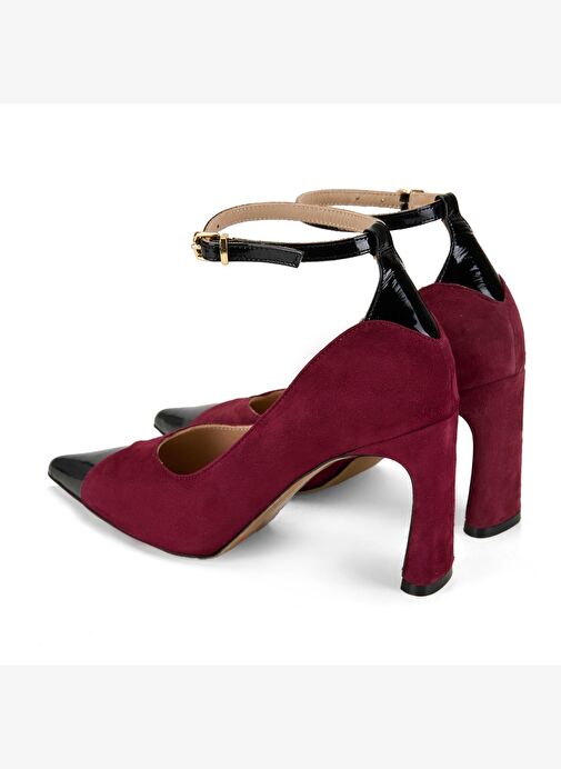 Desa Desa Kadın Bordo Süet Topuklu Abiye Ayakkabı Topuklu Ayakkabı | Boyner Bordo - 7. görsel