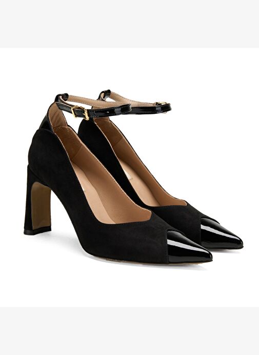 Desa Desa Kadın Siyah Süet Topuklu Abiye Ayakkabı Boyner'de! Siyah - 2. görsel