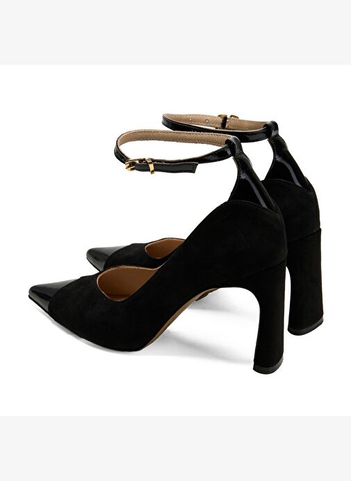 Desa Desa Kadın Siyah Süet Topuklu Abiye Ayakkabı Boyner'de! Siyah - 7. görsel