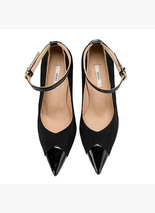 Desa Desa Kadın Siyah Süet Topuklu Abiye Ayakkabı Boyner'de! Siyah - 8. görsel