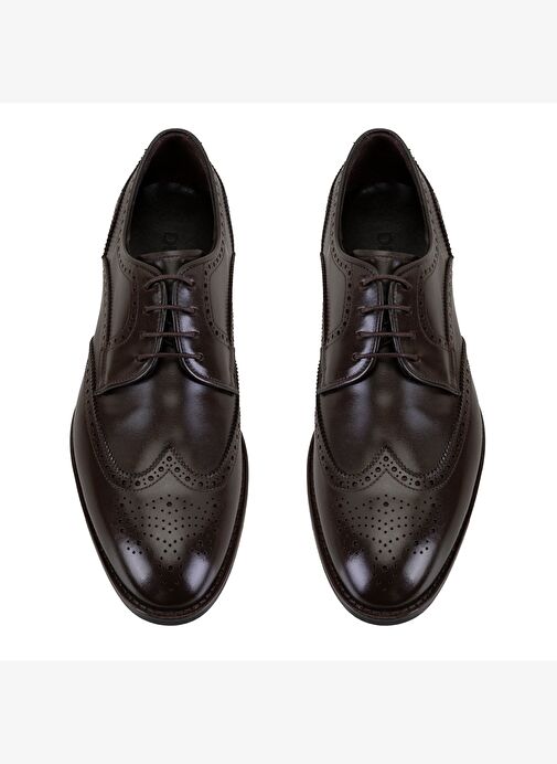 Judah Kahve Erkek Deri Klasik Ayakkabı - Görsel 8