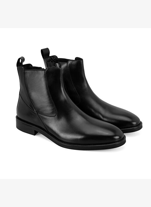 Luella Siyah Erkek Deri Bot - Görsel 2