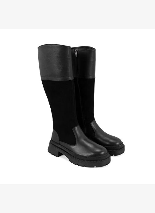 Desa Desa Kadın Siyah Deri Çizme Bot | Boyner Siyah - 2. görsel