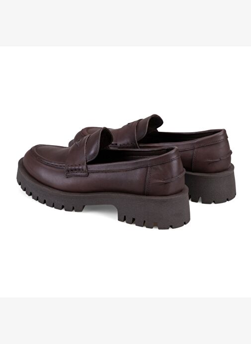 Kadın Kahve Deri Günlük Ayakkabı - Görsel 6