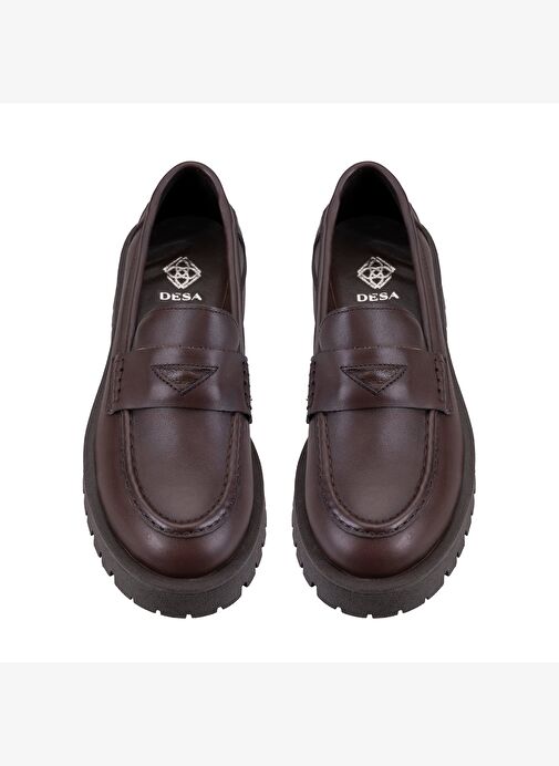 Kadın Kahve Deri Günlük Ayakkabı - Görsel 8