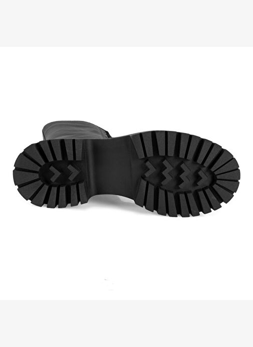 Kadın Siyah Deri Bot - Görsel 7