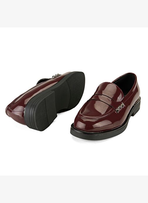 Kadın Bordo Günlük Ayakkabı - Görsel 6