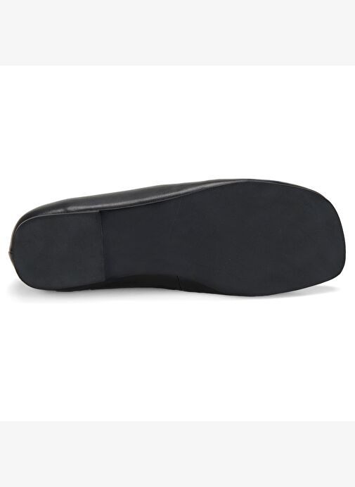 Kadın Siyah Mary Jane Deri Babet - Görsel 5