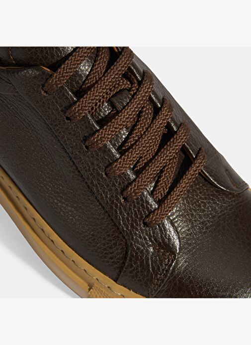 Eliseo Kahve Erkek Deri Bağcıklı Günlük Ayakkabı - Görsel 7