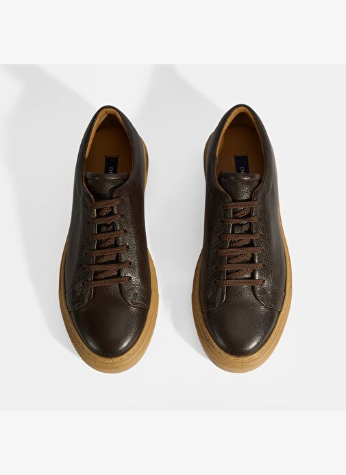 Eliseo Kahve Erkek Deri Bağcıklı Günlük Ayakkabı - Görsel 8
