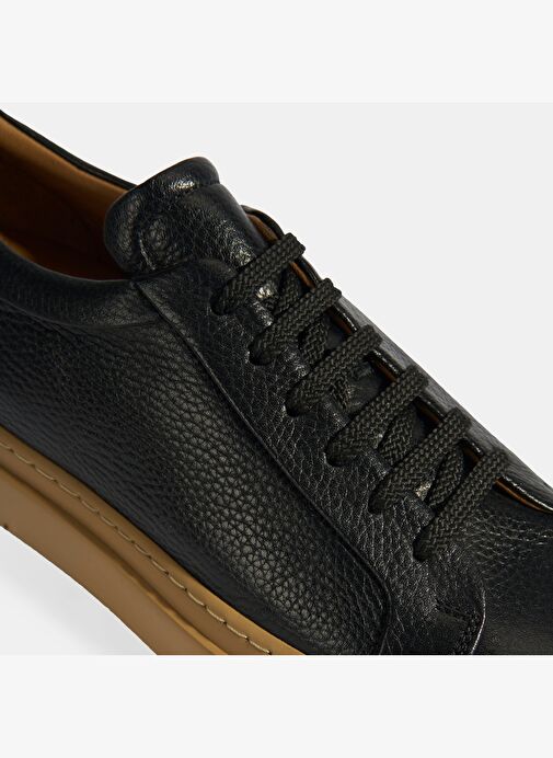 Eliseo Siyah Erkek Deri Bağcıklı Günlük Ayakkabı - Görsel 7