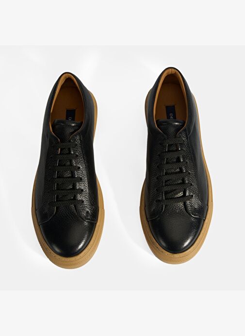 Eliseo Siyah Erkek Deri Bağcıklı Günlük Ayakkabı - Görsel 8
