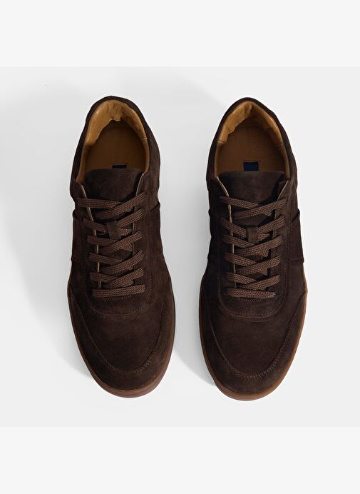 Erkek Kahve Bağcıklı Süet Günlük Ayakkabı - Görsel 7