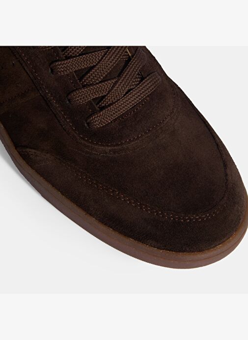 Erkek Kahve Bağcıklı Süet Günlük Ayakkabı - Görsel 8