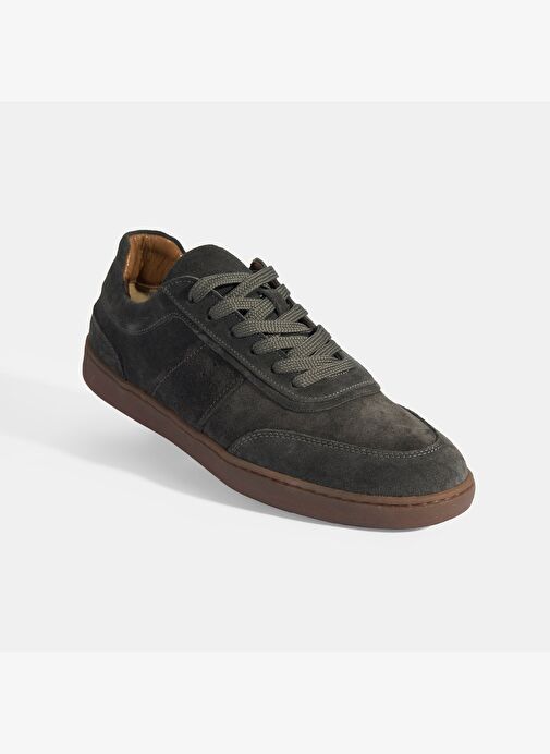 Erkek Gri Bağcıklı Süet Günlük Ayakkabı - Görsel 5