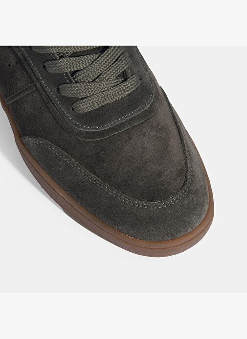 Erkek Gri Bağcıklı Süet Günlük Ayakkabı - Görsel 9