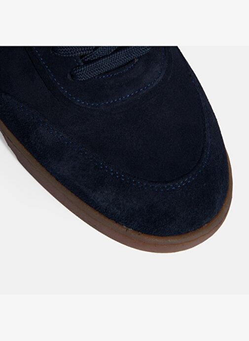 Erkek Lacivert Bağcıklı Süet Günlük Ayakkabı - Görsel 7