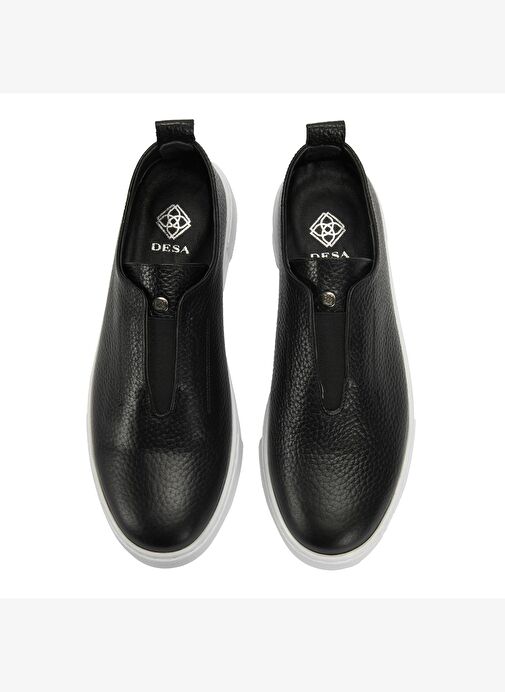 Kadın Siyah Deri Günlük Ayakkabı - Görsel 7