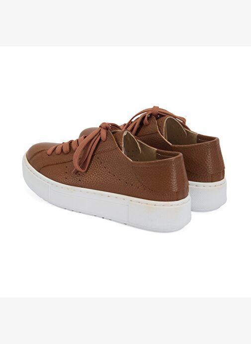 Kadın Taba Deri Spor Ayakkabı - Görsel 8